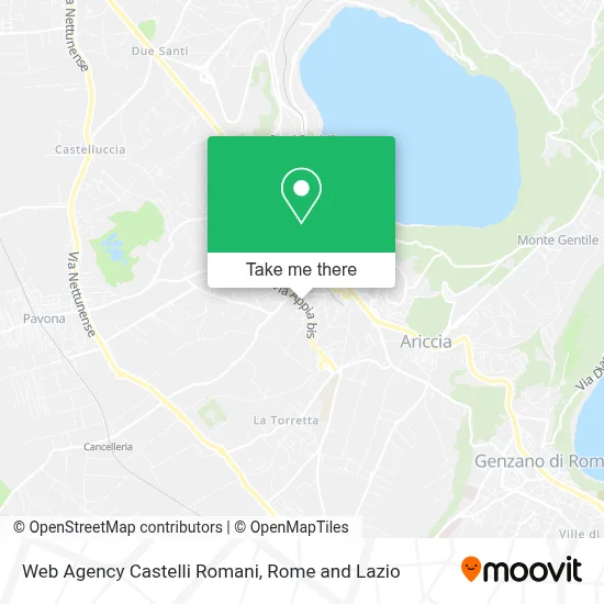 Web Agency Castelli Romani map