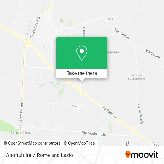 Apofruit Italy map
