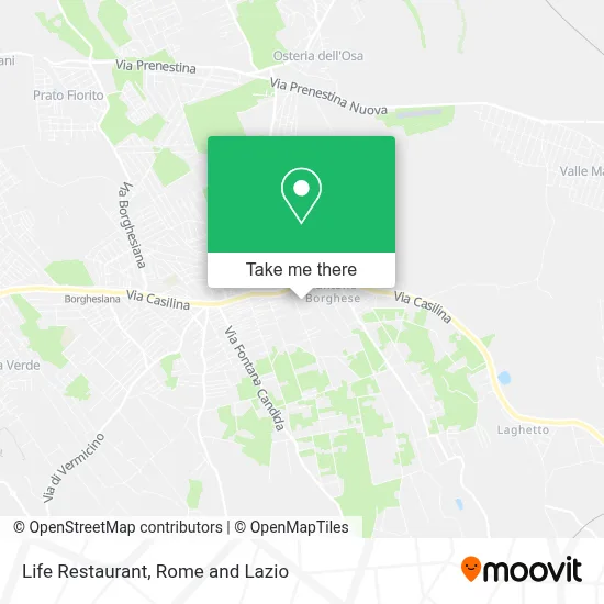 Life Restaurant map