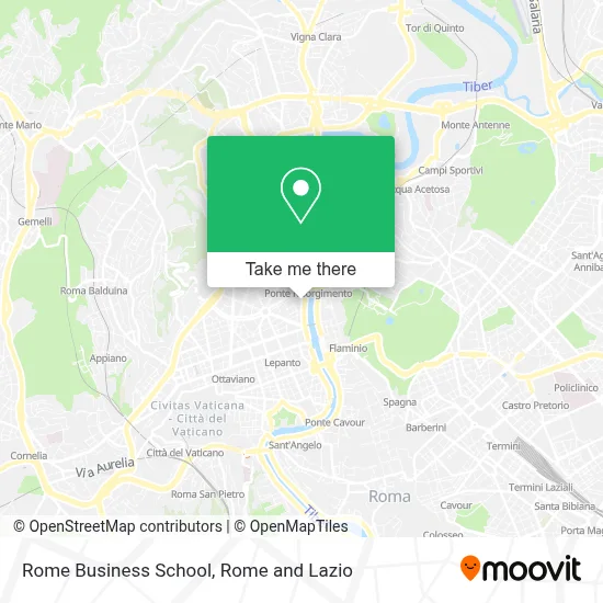 Rome Business School map