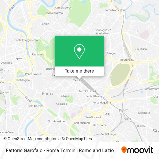 Fattorie Garofalo - Roma Termini map