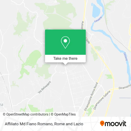 Affiliato Md Fiano Romano map