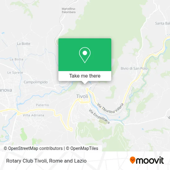 Rotary Club Tivoli map