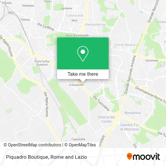 Piquadro Boutique map