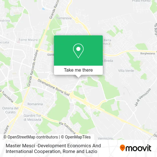 Master Mesci -Development Economics And International Cooperation map