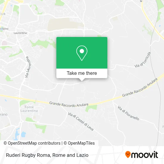 Ruderi Rugby Roma map