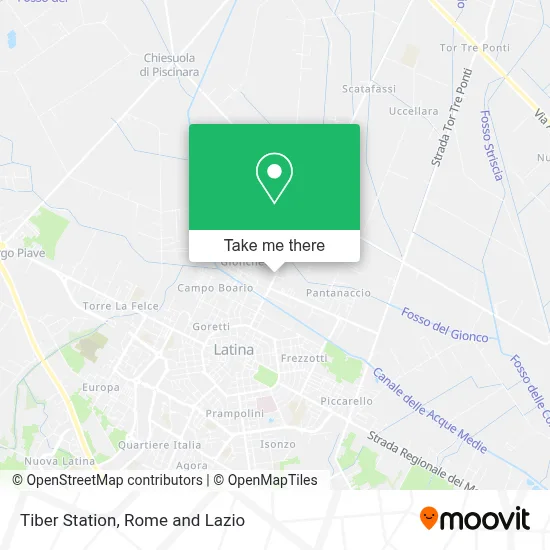 Tiber Station map