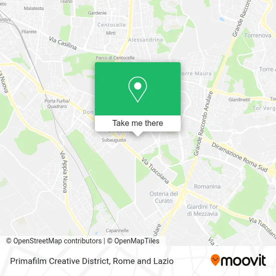 Primafilm Creative District map