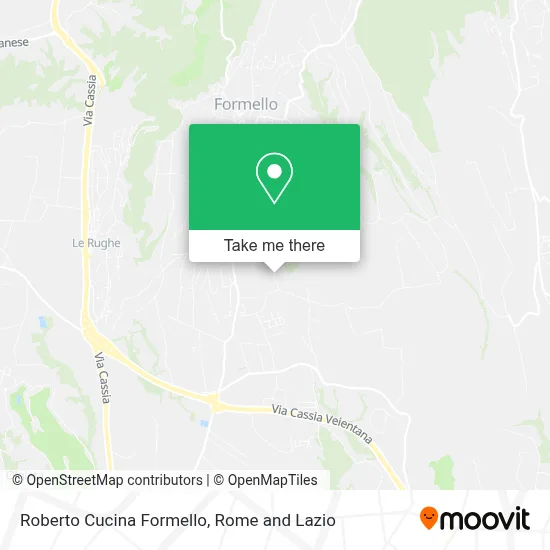 Roberto Cucina Formello map
