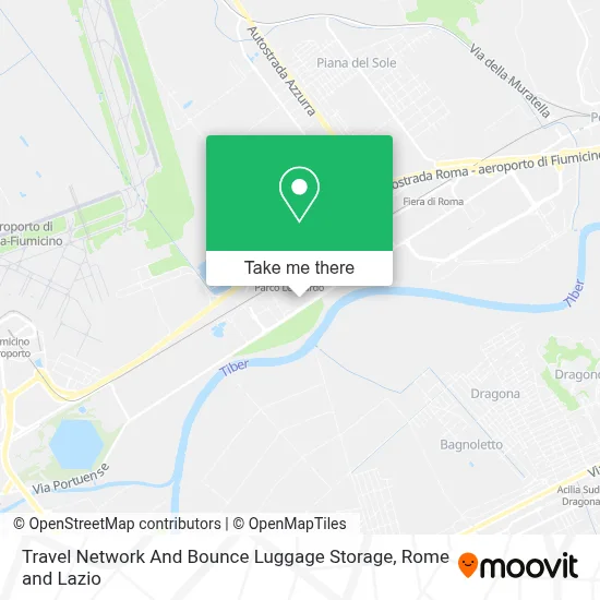 Travel Network And Bounce Luggage Storage map