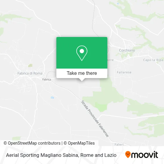 Aerial Sporting Magliano Sabina map