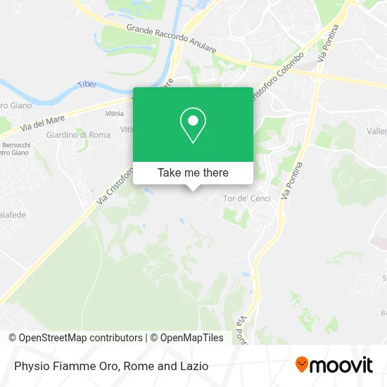 Physio Fiamme Oro map