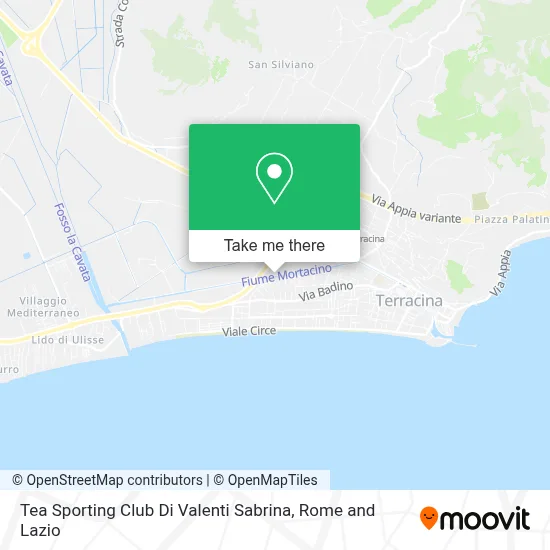 Tea Sporting Club Di Valenti Sabrina map