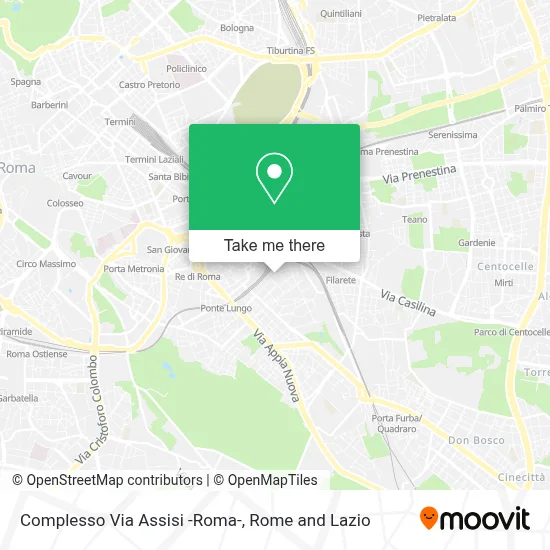 Complesso Via Assisi  -Roma- map