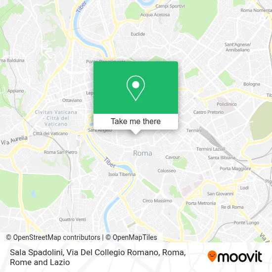 Sala Spadolini, Via Del Collegio Romano, Roma map