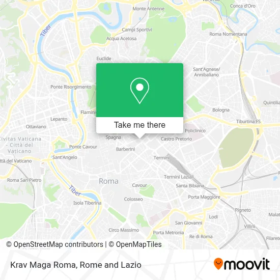 Krav Maga Roma map