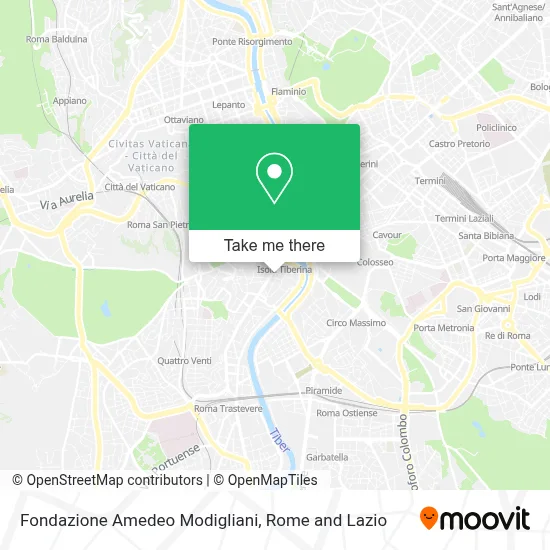Fondazione Amedeo Modigliani map