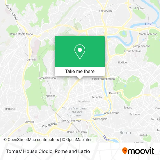 Tomas' House Clodio map