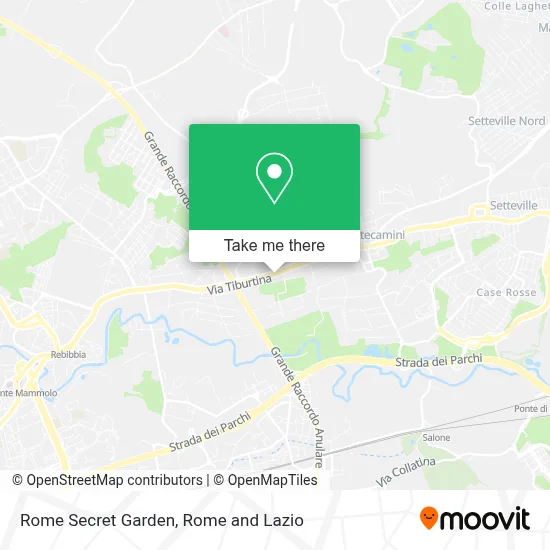 Rome Secret Garden map
