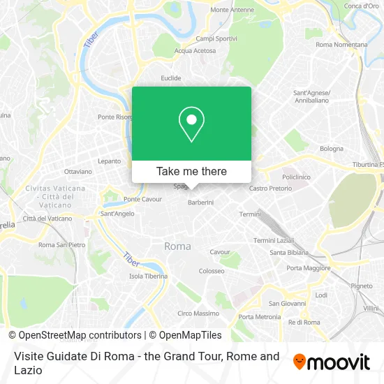 Visite Guidate Di Roma - the Grand Tour map