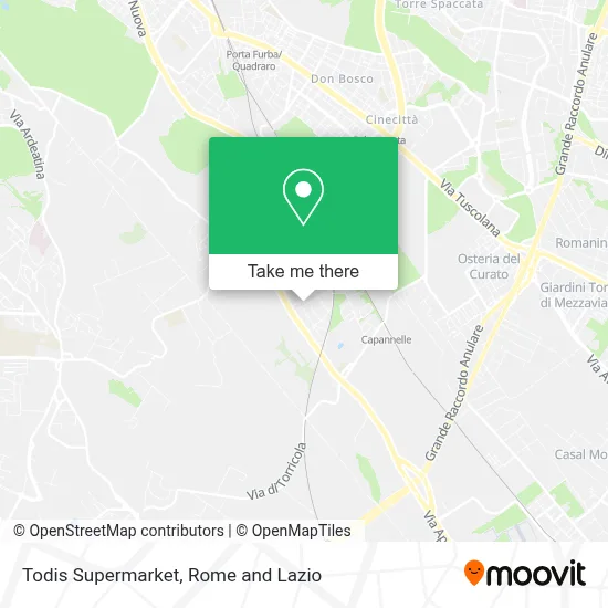 Todis Supermarket map