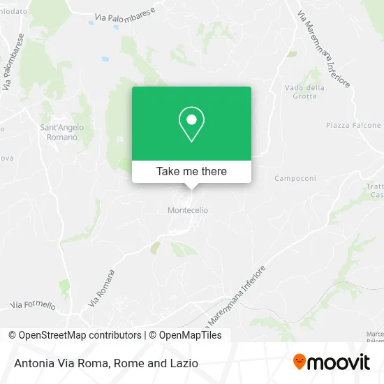 Antonia Via Roma map