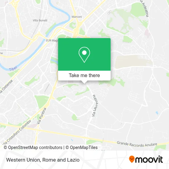 Western Union map