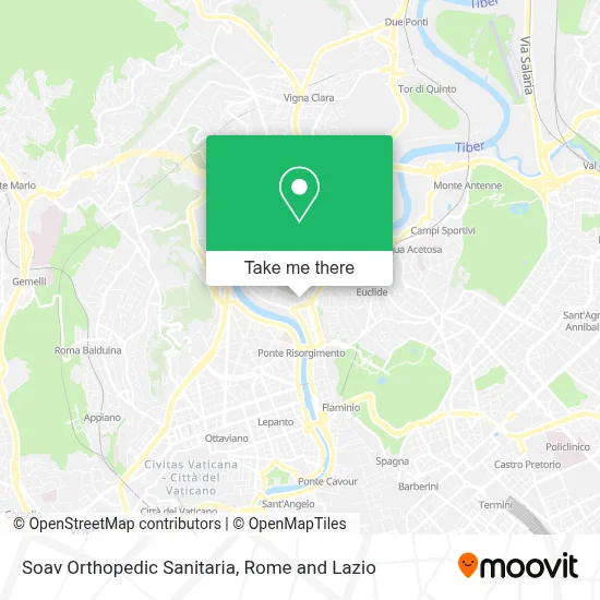 Soav Orthopedic Sanitaria map