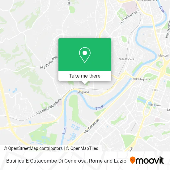 Basilica E Catacombe Di Generosa map