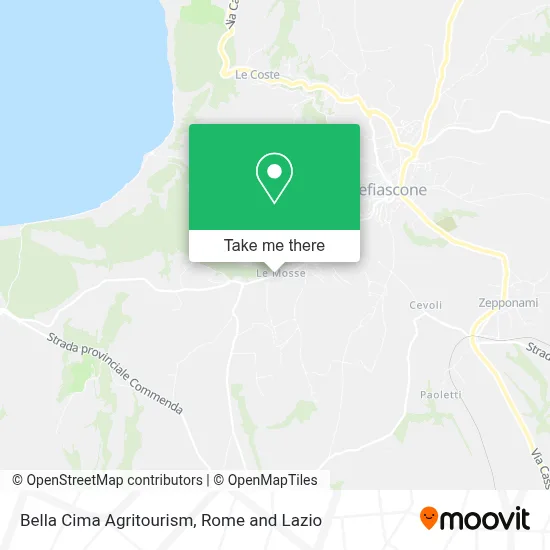 Bella Cima Agritourism map
