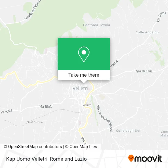 Kap Uomo Velletri map