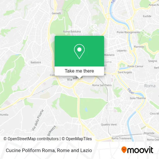 Cucine Poliform Roma map