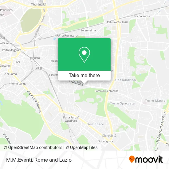 M.M.Eventi map