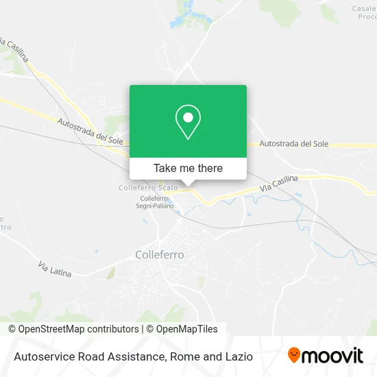 Autoservice Road Assistance map