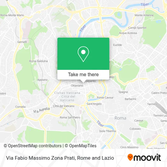Via Fabio Massimo Zona Prati map