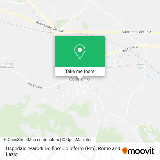 Ospedale ''Parodi Delfino'' Colleferro (Rm) map