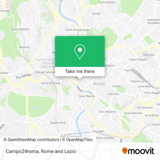 Campo24roma map
