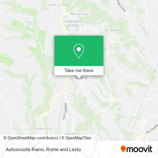 Autoscuola Riano map