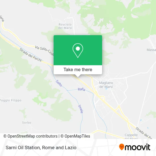 Sarni Oil Station map