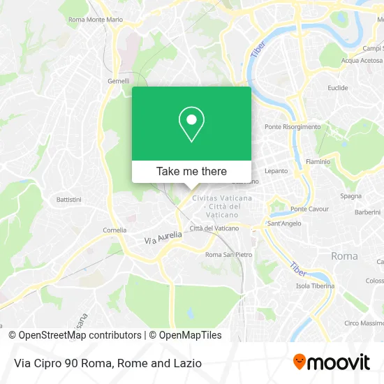 Via Cipro 90 Roma map