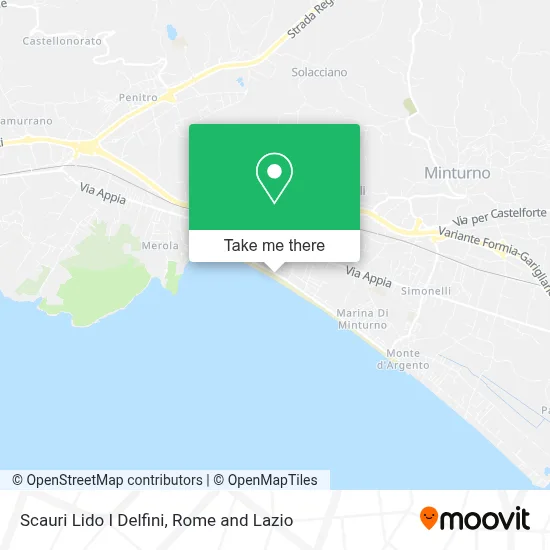 Scauri Lido I Delfini map