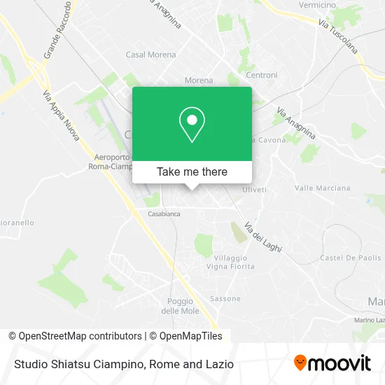 Studio Shiatsu Ciampino map