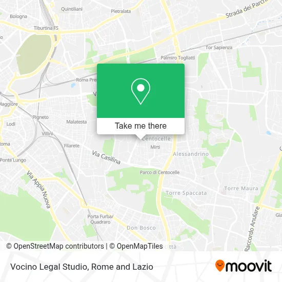 Vocino Legal Studio map