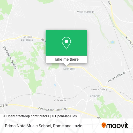 Prima Nota Music School map