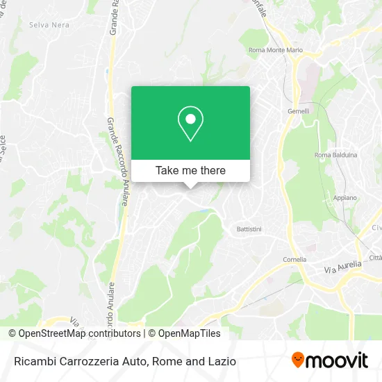 Ricambi Carrozzeria Auto map