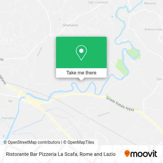 Ristorante Bar Pizzeria La Scafa map