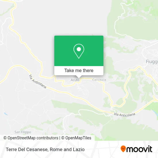 Terre Del Cesanese map