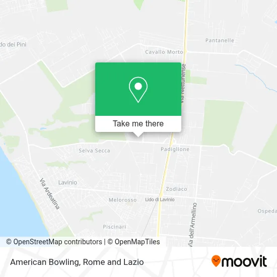 American Bowling map