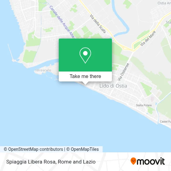 Spiaggia Libera Rosa map