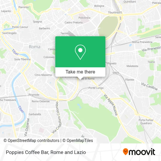 Poppies Coffee Bar map